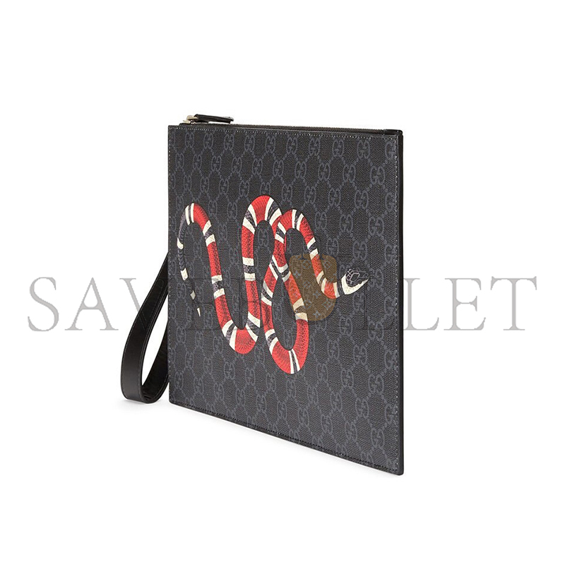 GUCCI BESTIARY POUCH WITH KINGSNAKE 473904 GZN1N 1058 (30.5*21*1.5cm)